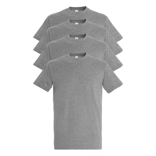 Πακέτο 4 T-Shirt Sol's Imperial - Γκρι