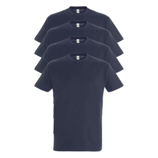 Πακέτο 4 T-Shirt Sol's Imperial - Navy