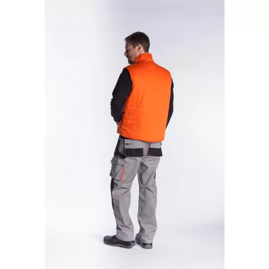 Fageo 00060 Padded Work Vest - Multi-Pocket Canvas Bodywarmer