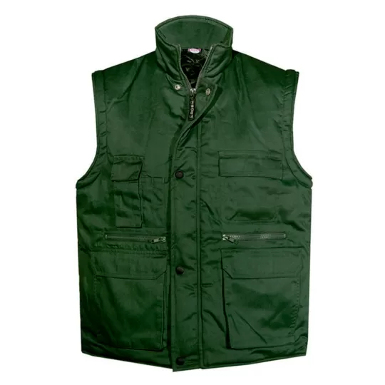 Fageo 00060 Padded Work Vest - Multi-Pocket Canvas Bodywarmer