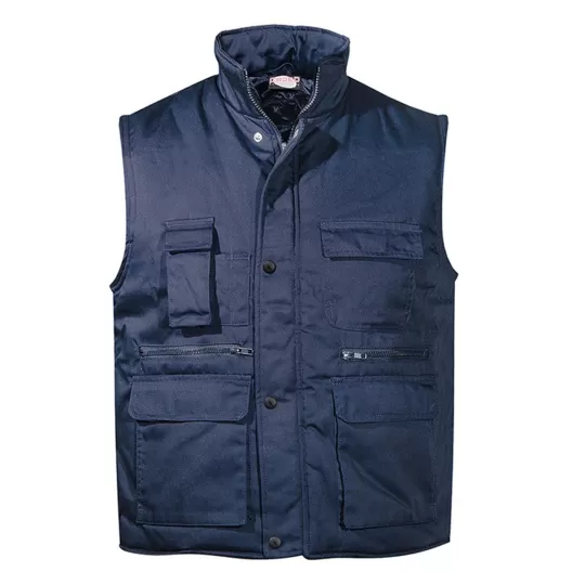 Fageo 00060 Padded Work Vest - Multi-Pocket Canvas Bodywarmer