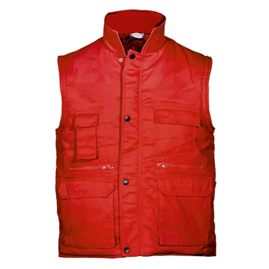 Fageo 00060 Padded Work Vest - Multi-Pocket Canvas Bodywarmer